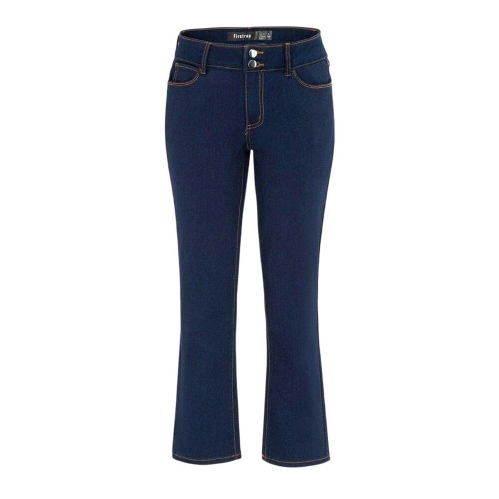 Firetrap Womens/Ladies Cotton Flared Jeans / Navy